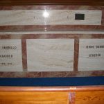 Altar close-up - no dates on Marie's side