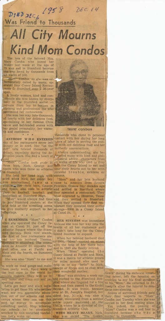 Mary Semne Condos Tribute